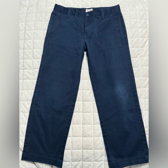 5/$15 Closet Sale!  3 Pairs Cat & Jack 8 Husky Navy Uniform Pant - 3 Total - Picture 3 of 4
